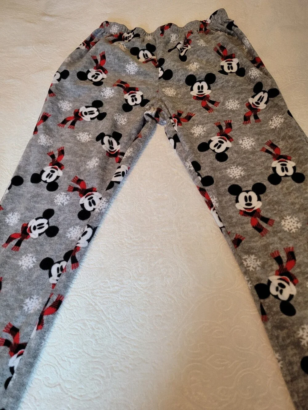 Mickey Mouse Grey Kids Pajama Pants - Cozy Fleece - Picture 7 of 8